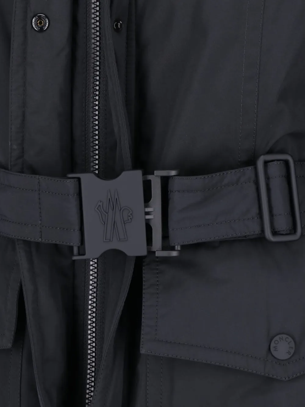 Moncler Grenoble Après-Ski belted jacket Zwart