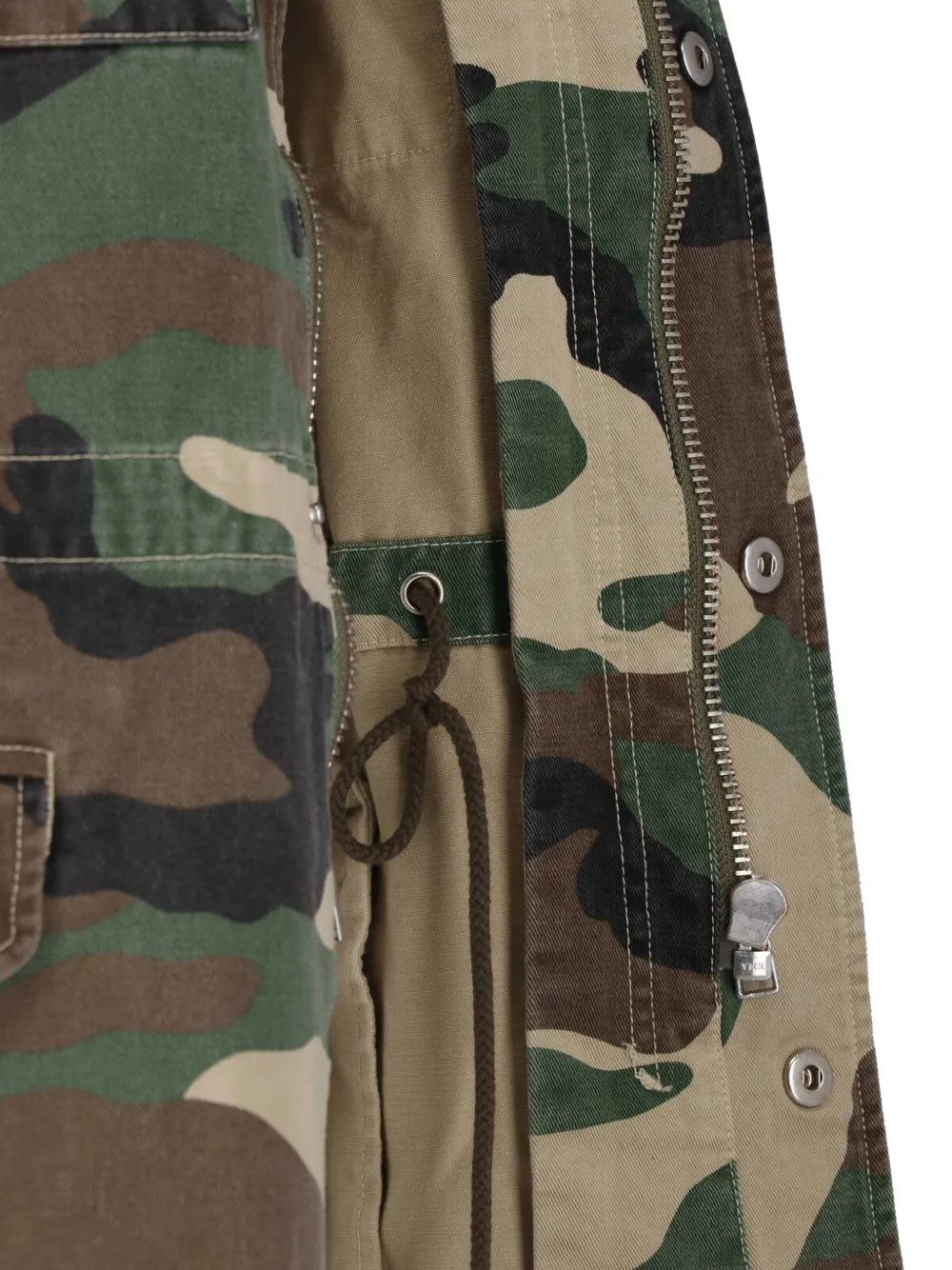 Nili Lotan Sacha katoenen jack met camouflage-print Groen