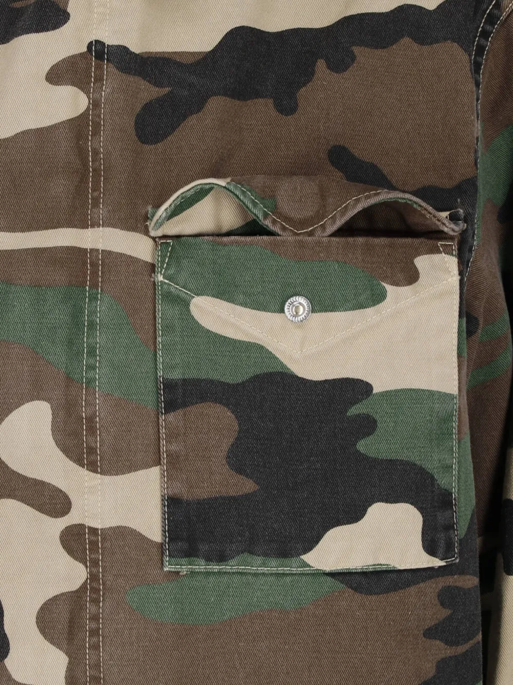 Nili Lotan Sacha katoenen jack met camouflage-print Groen