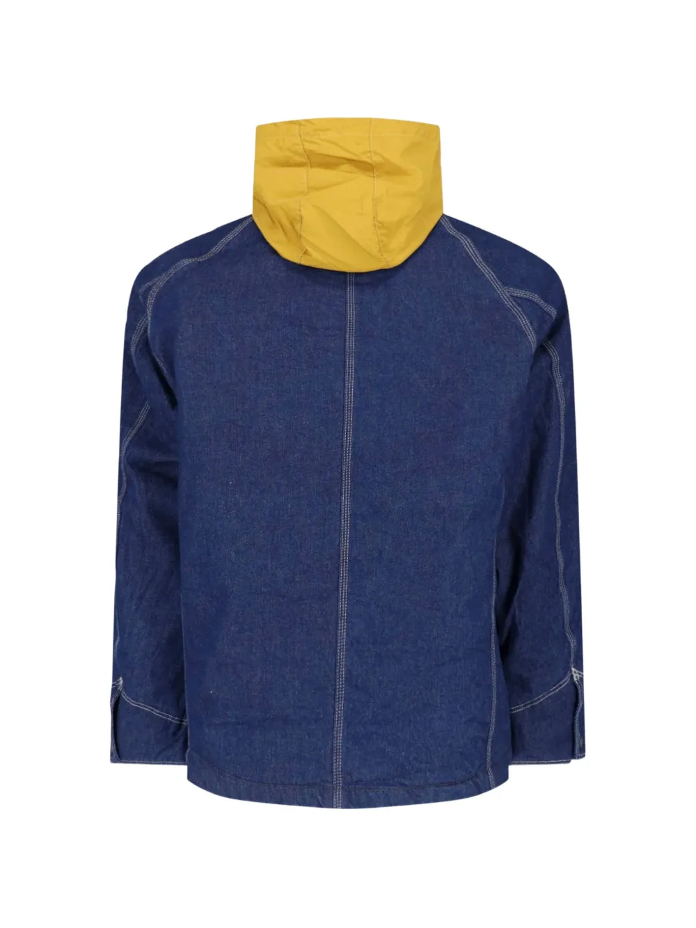 Roy Rogers drawstring hooded denim jacket Blauw