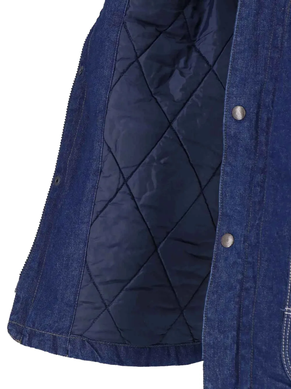 Roy Rogers drawstring hooded denim jacket Blauw