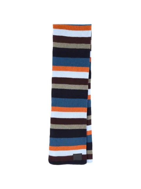 Paul Smith blue stripe lambswool scarf