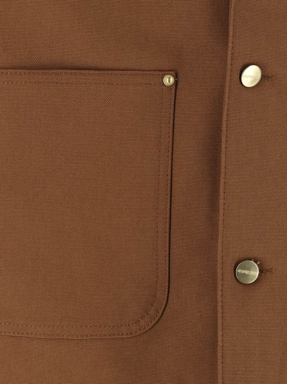 Carhartt WIP OG Chore canvas jack met ribfluwelen kraag Bruin