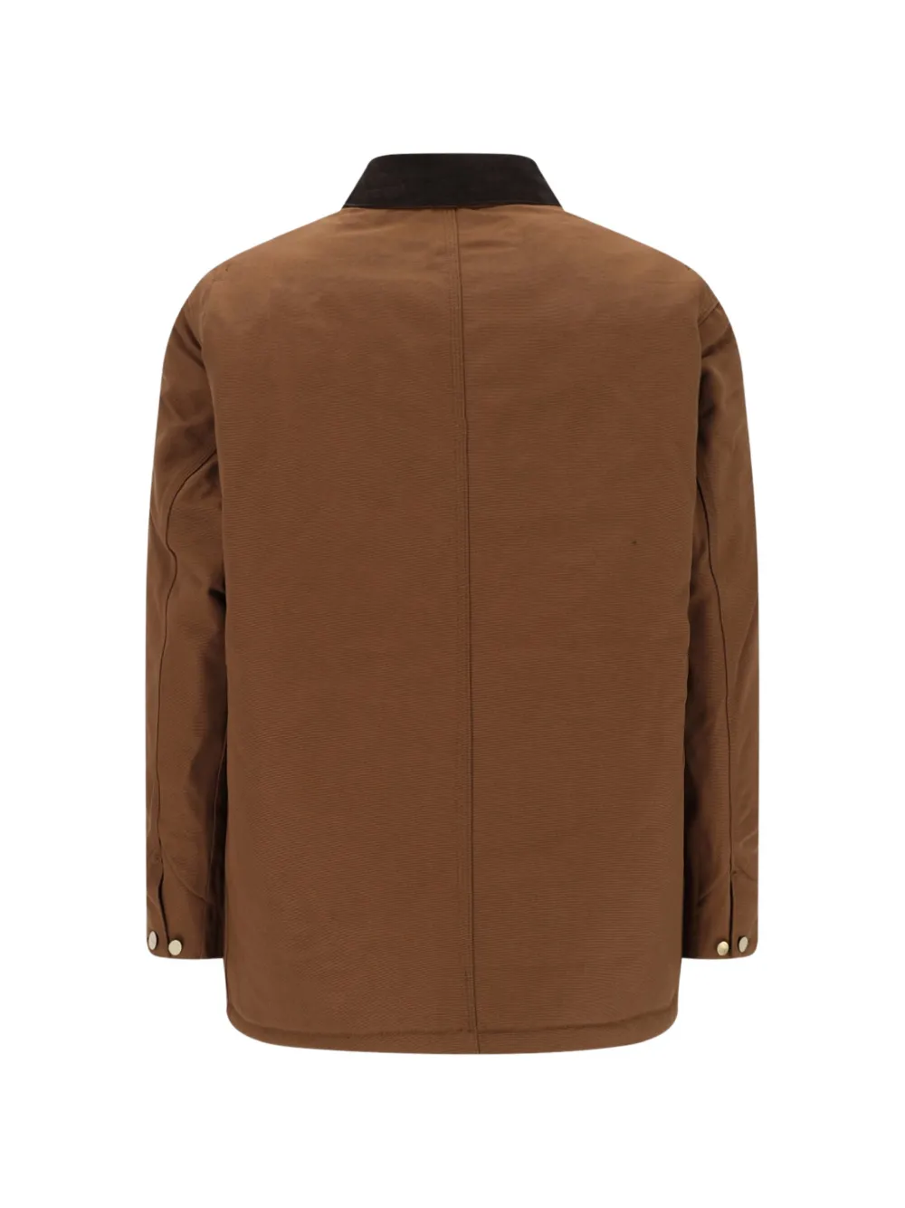 Carhartt WIP OG Chore canvas jack met ribfluwelen kraag Bruin