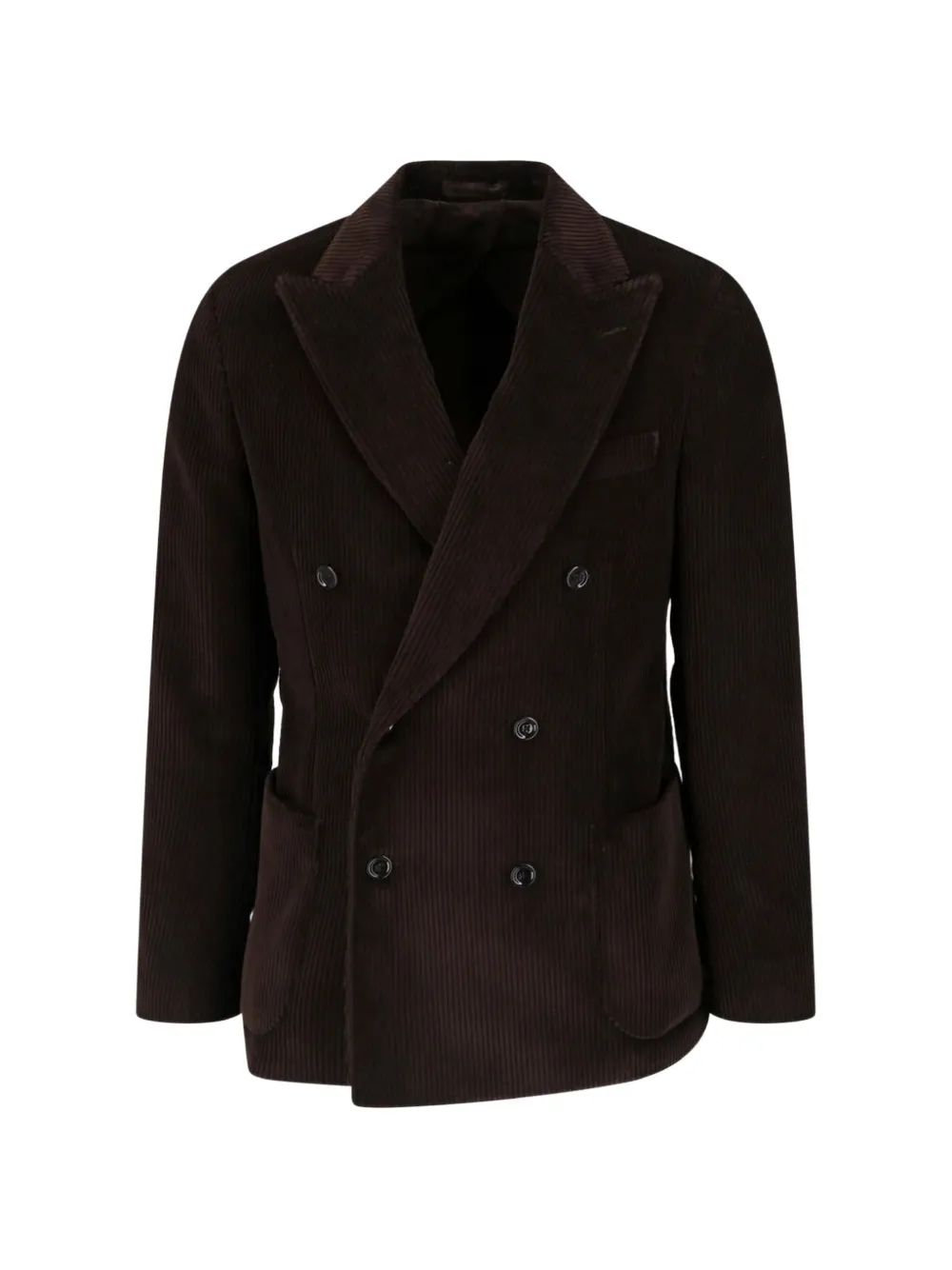 Lardini double-breasted corduroy jacket