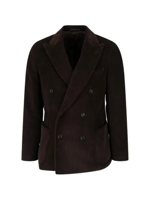 Lardini double-breasted corduroy jacket