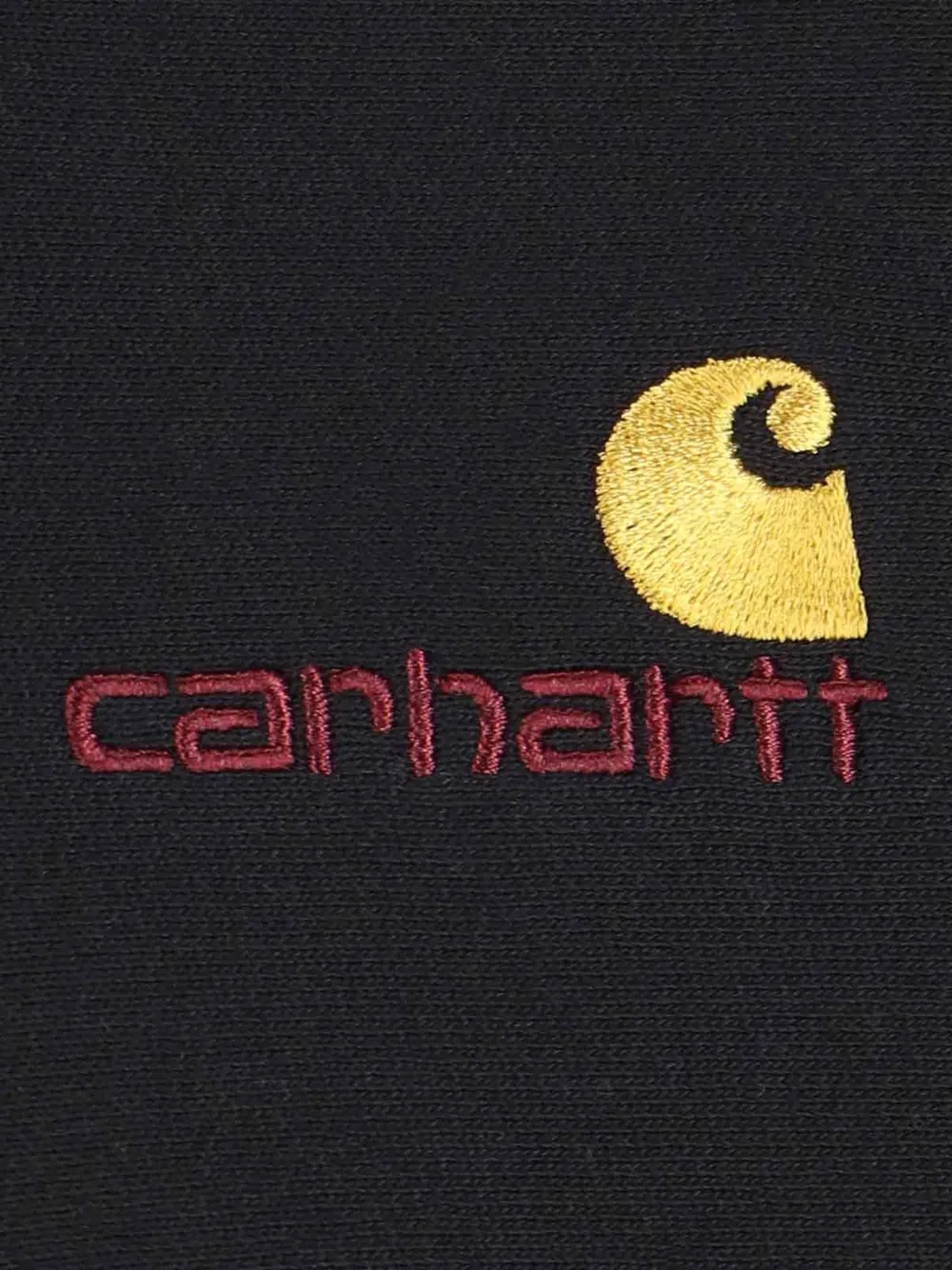 Carhartt WIP Hoodie met geborduurd logo Zwart