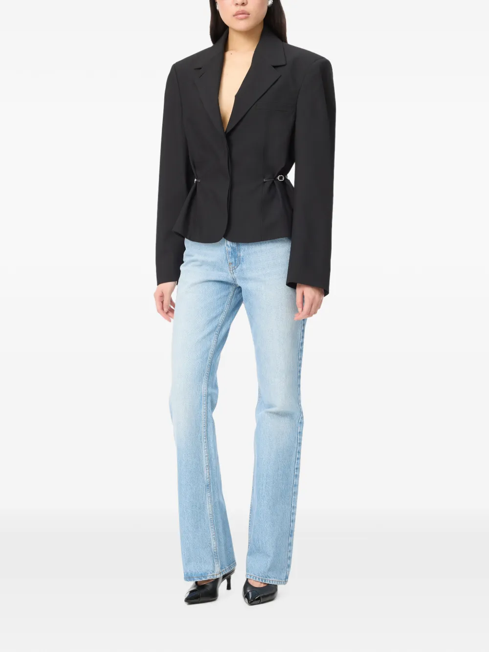 ROTATE BIRGER CHRISTENSEN Blazer met V-hals Zwart
