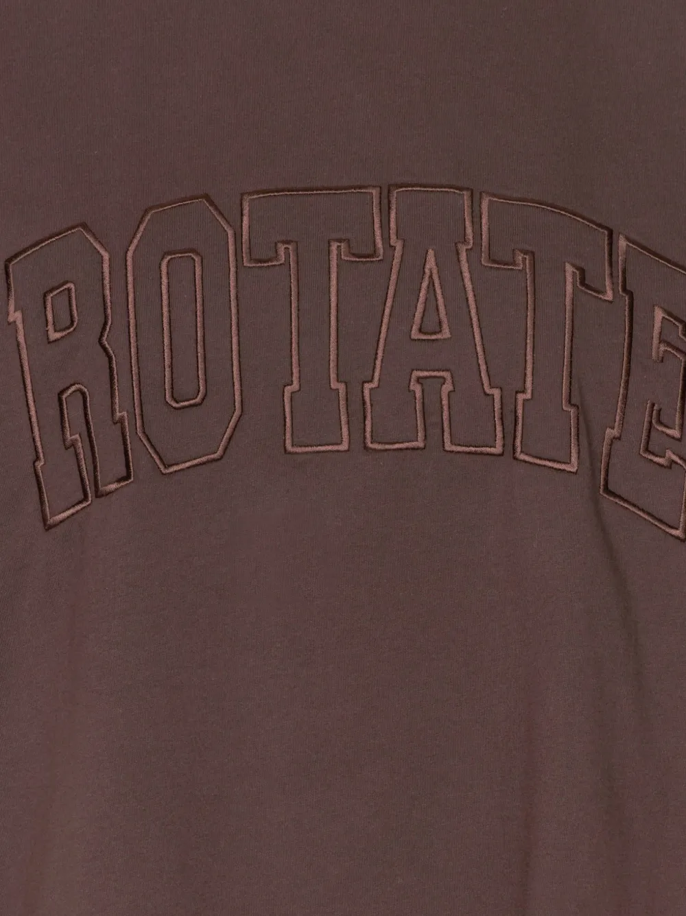 ROTATE BIRGER CHRISTENSEN jersey oversized T-shirt Bruin