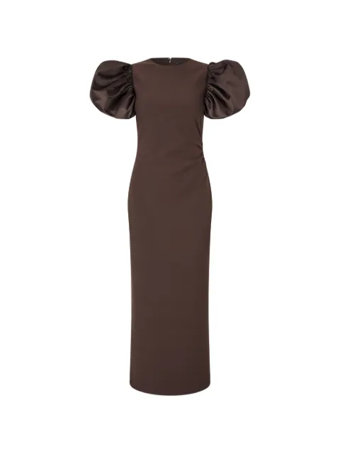 ROTATE BIRGER CHRISTENSEN vestido midi con diseño drapeado
