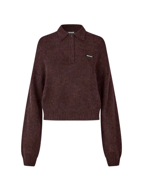 ROTATE BIRGER CHRISTENSEN playera tipo polo tejida