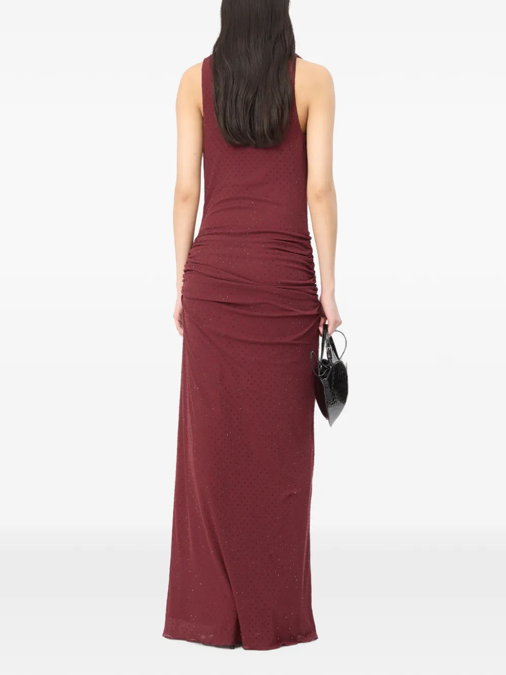 ROTATE BIRGER CHRISTENSEN maxi halterneck dress Rood
