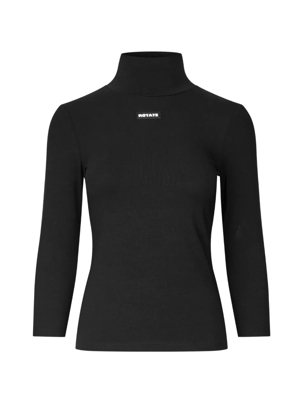 ROTATE BIRGER CHRISTENSEN T-Shirt mit Logo-Patch - Schwarz