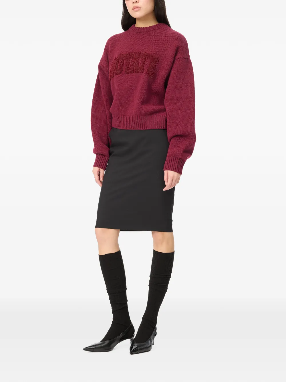 ROTATE BIRGER CHRISTENSEN Trui met ronde hals Rood