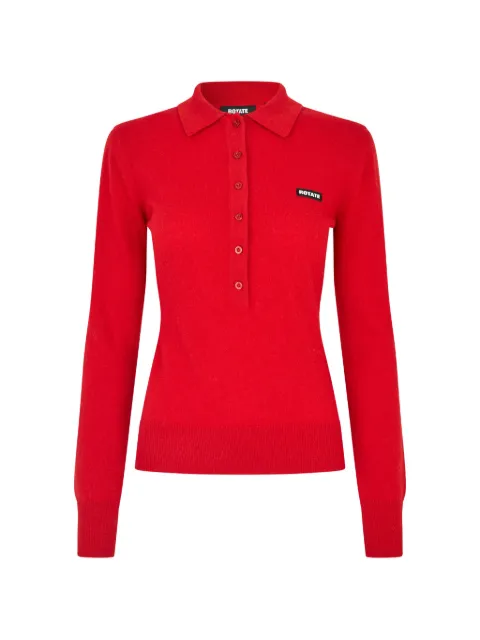 ROTATE BIRGER CHRISTENSEN playera tipo polo manga larga