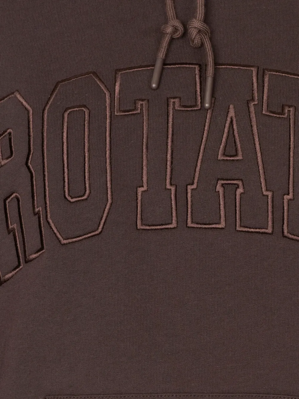 ROTATE BIRGER CHRISTENSEN Hoodie met geborduurd logo Bruin