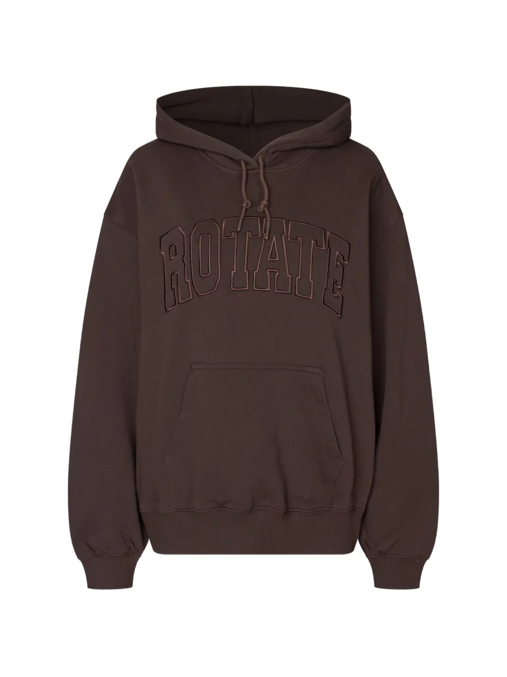 ROTATE BIRGER CHRISTENSEN hoodie à logo brodé - Marron ROTATE BIRGER CHRISTENSEN hoodie à logo brodé - Marron