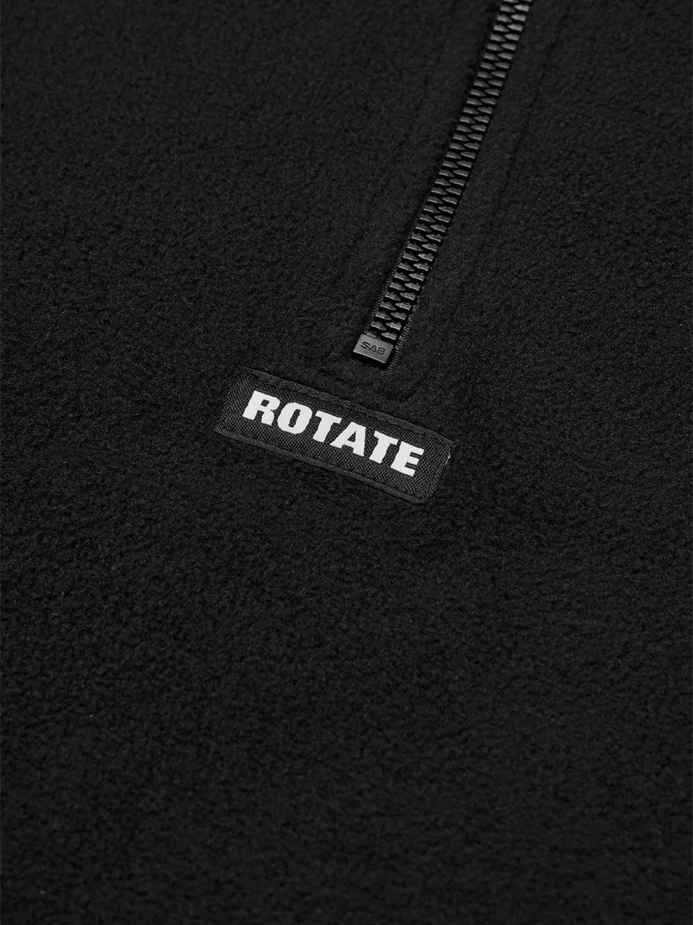 ROTATE BIRGER CHRISTENSEN Fleece jack met halve rits Zwart