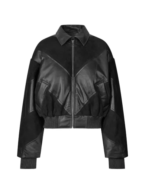 ROTATE BIRGER CHRISTENSEN panelled leather jacket