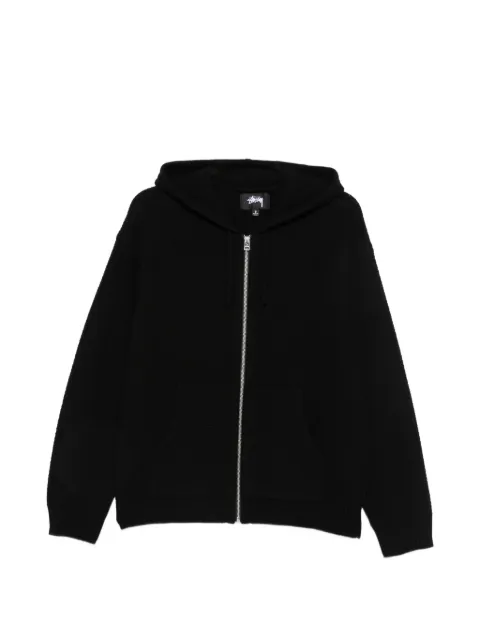 Stüssy zip-up merino-wool hoodie