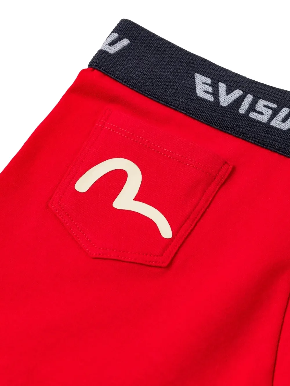EVISU Boxershorts met logo-print Rood