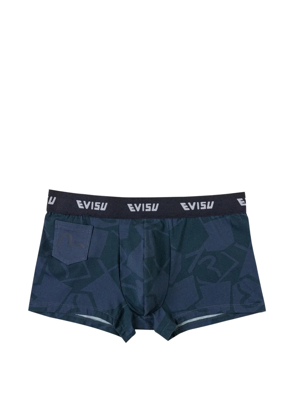 EVISU Seagull logo-waistband monogram-print boxers - Blu