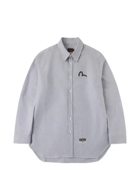 EVISU Seagull-print button-down shirt