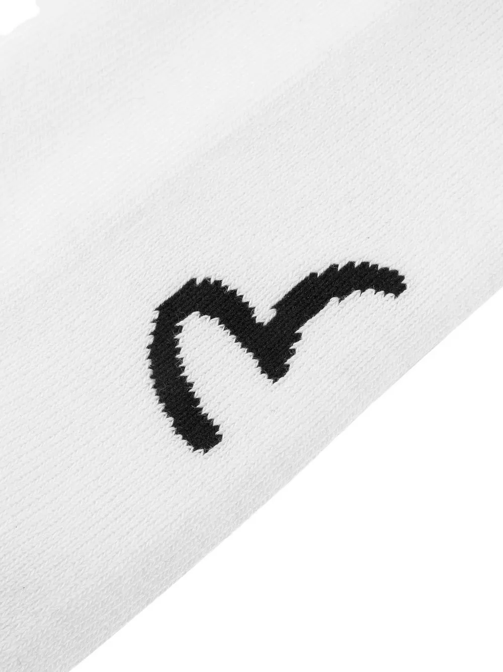 EVISU Enkelsokken met intarsia logo Wit