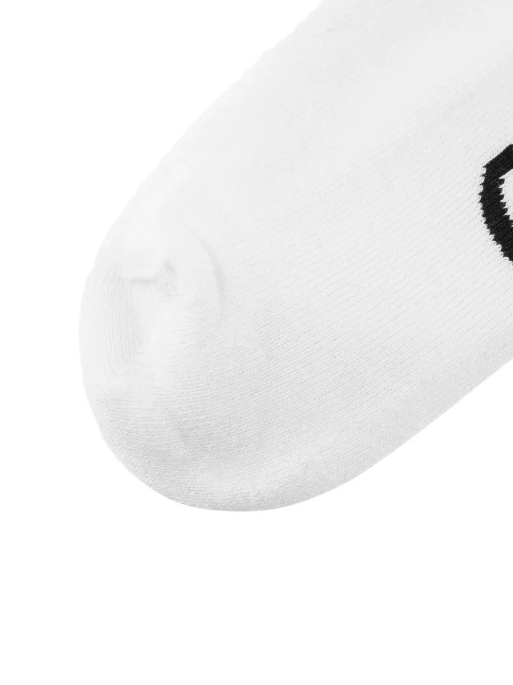 EVISU Enkelsokken met intarsia logo Wit