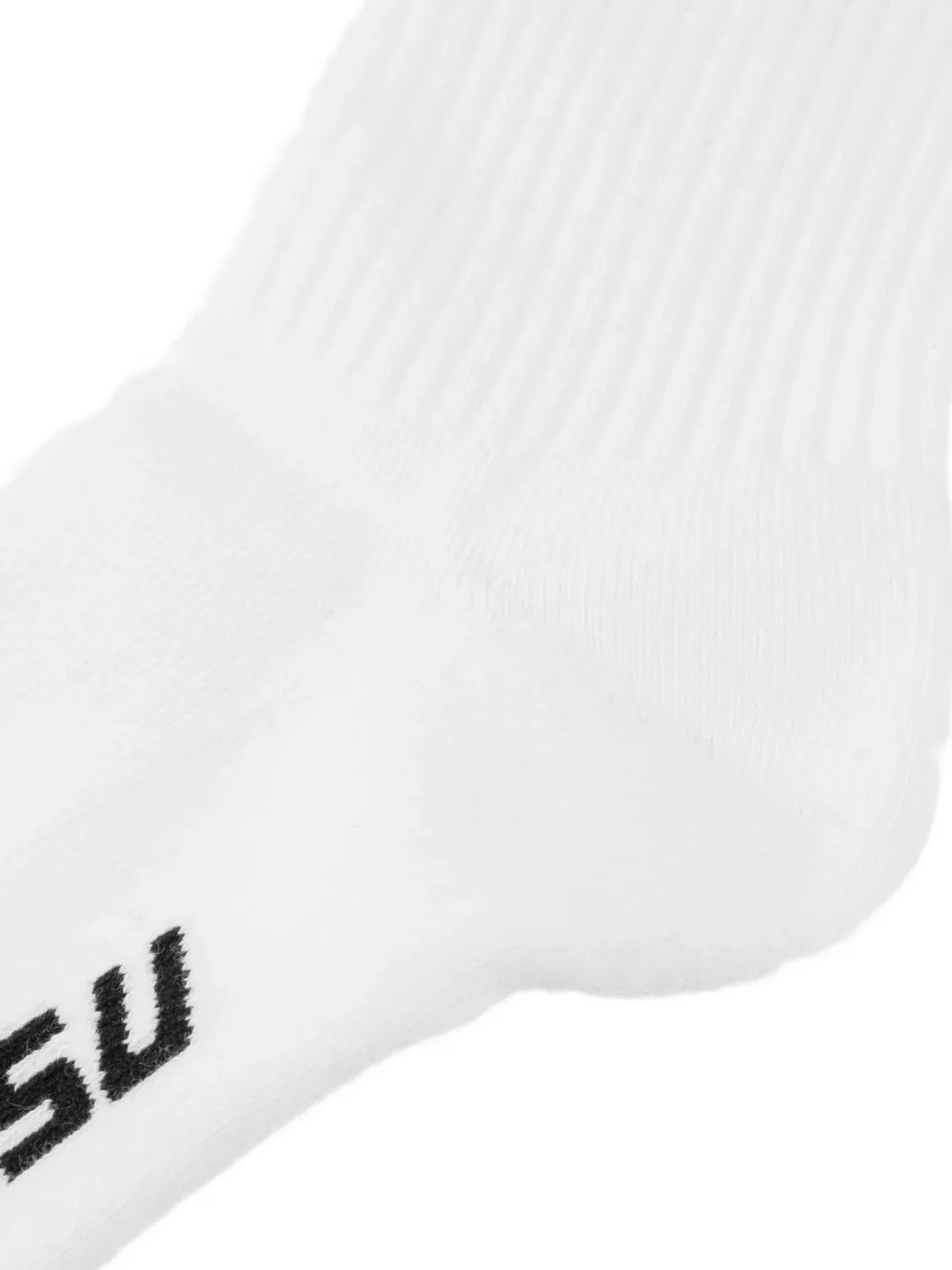 EVISU Seagull sokken met geborduurd logo Wit