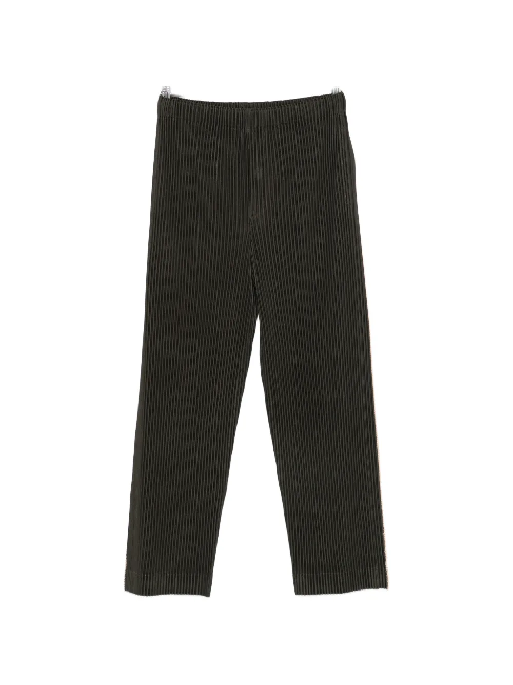 Homme Plissé Issey Miyake pleated side-stripe trousers - Marrone