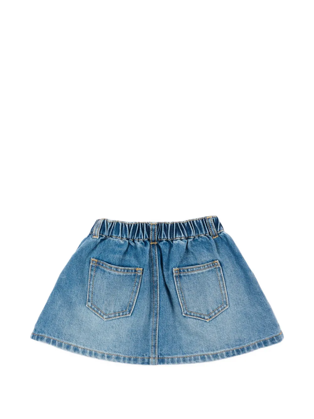 Moschino Kids Spijkerrok met Teddy Bear-patch Blauw