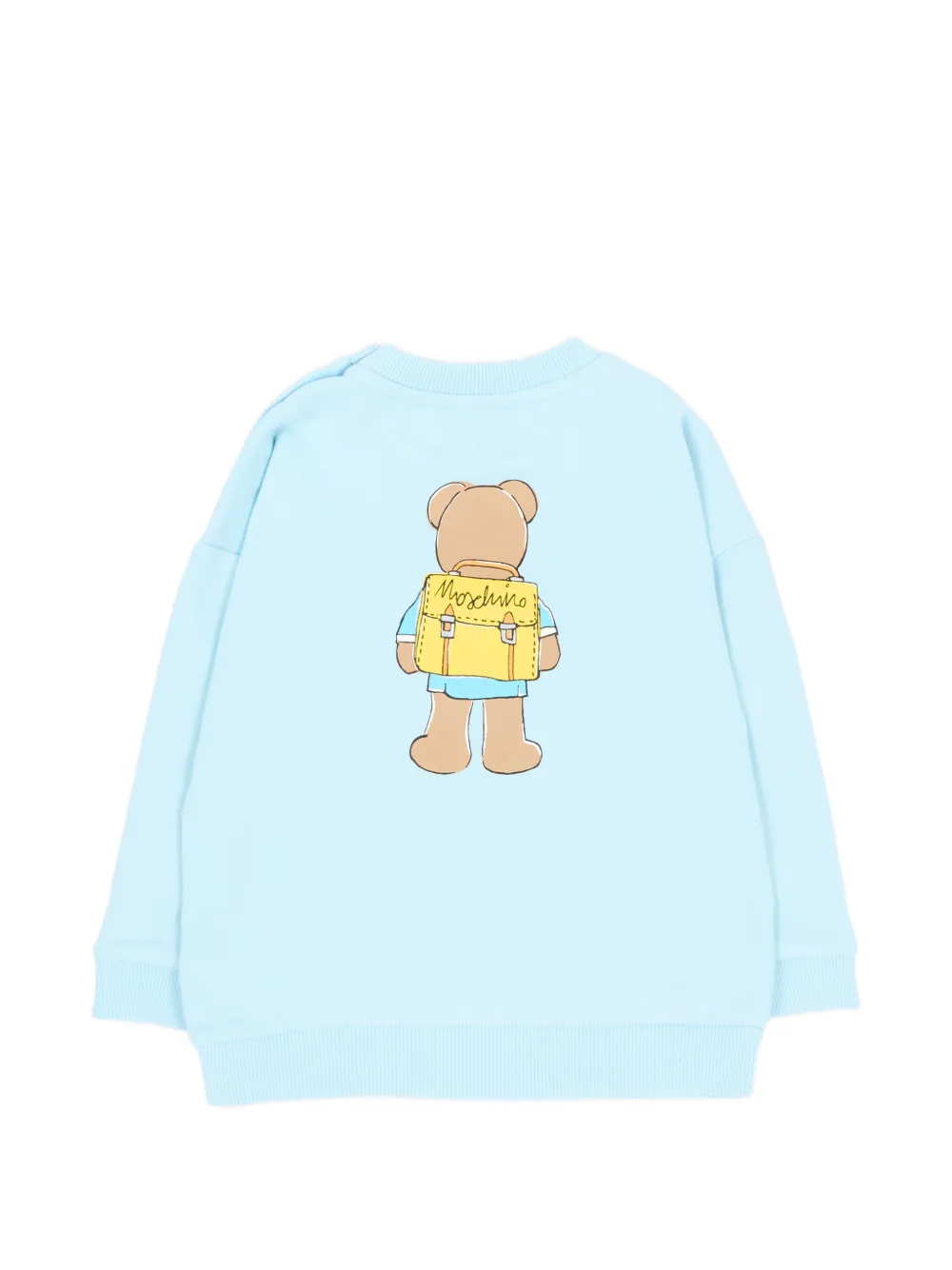 Moschino Kids Sweater met teddybeerprint Blauw