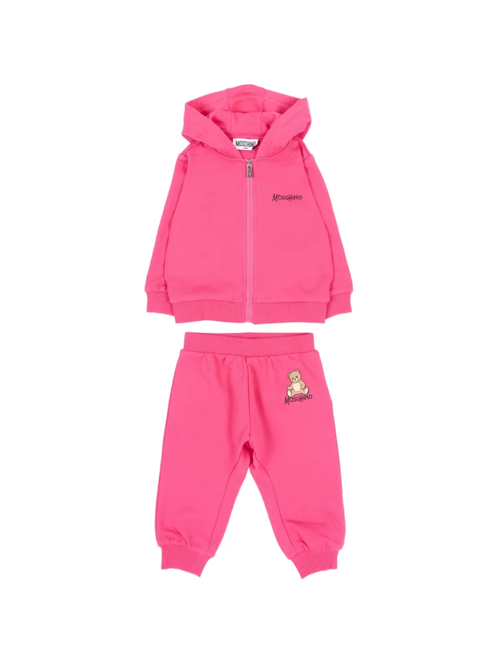 Moschino Kids Trainingspak met teddybeerprint Roze