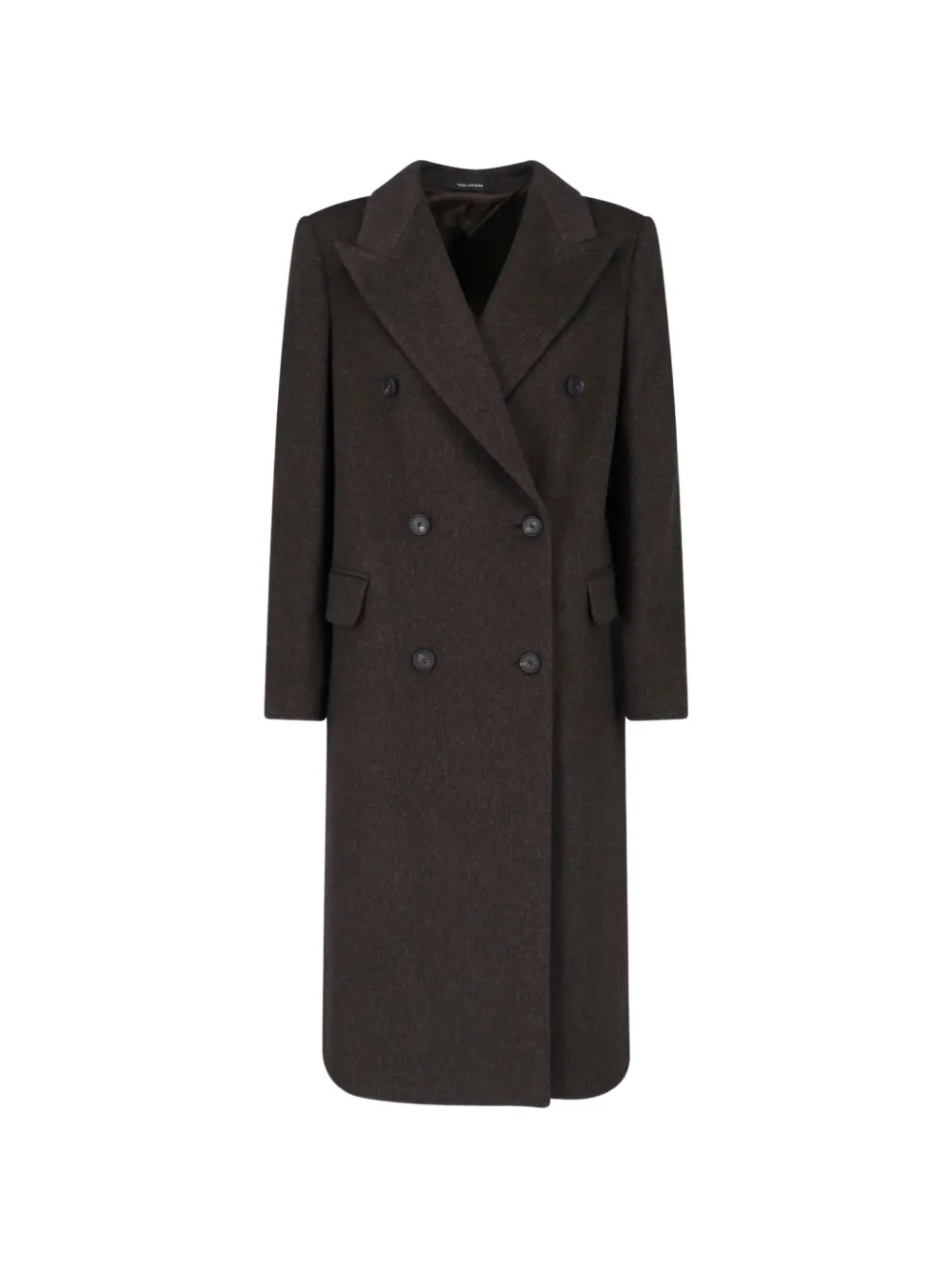 Tagliatore double-breasted belted coat - Marrone