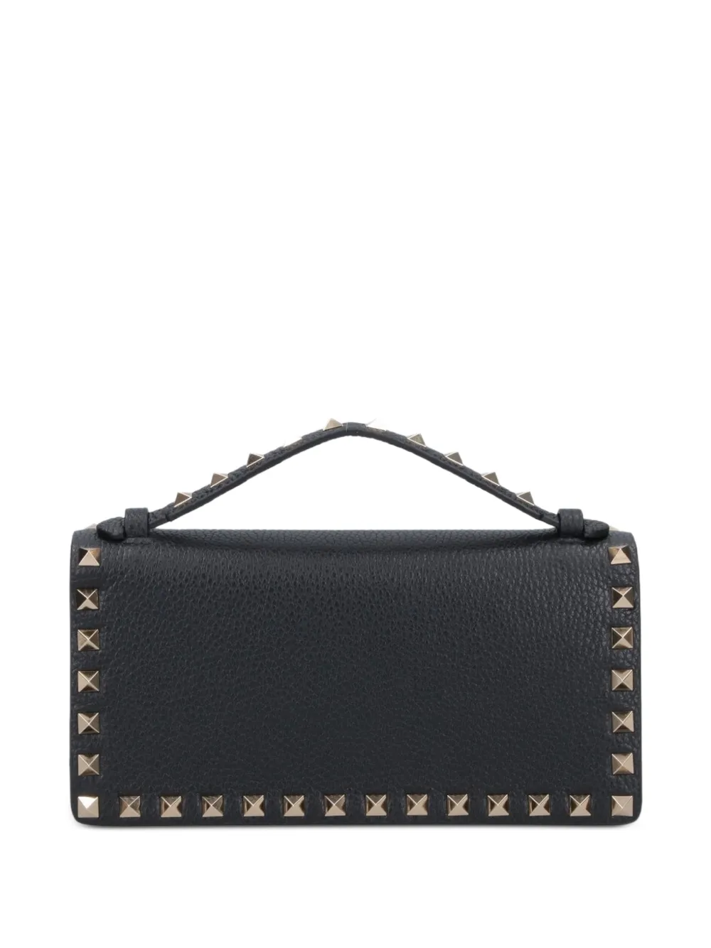 Valentino Garavani Rockstud portemonnee met textuur Zwart