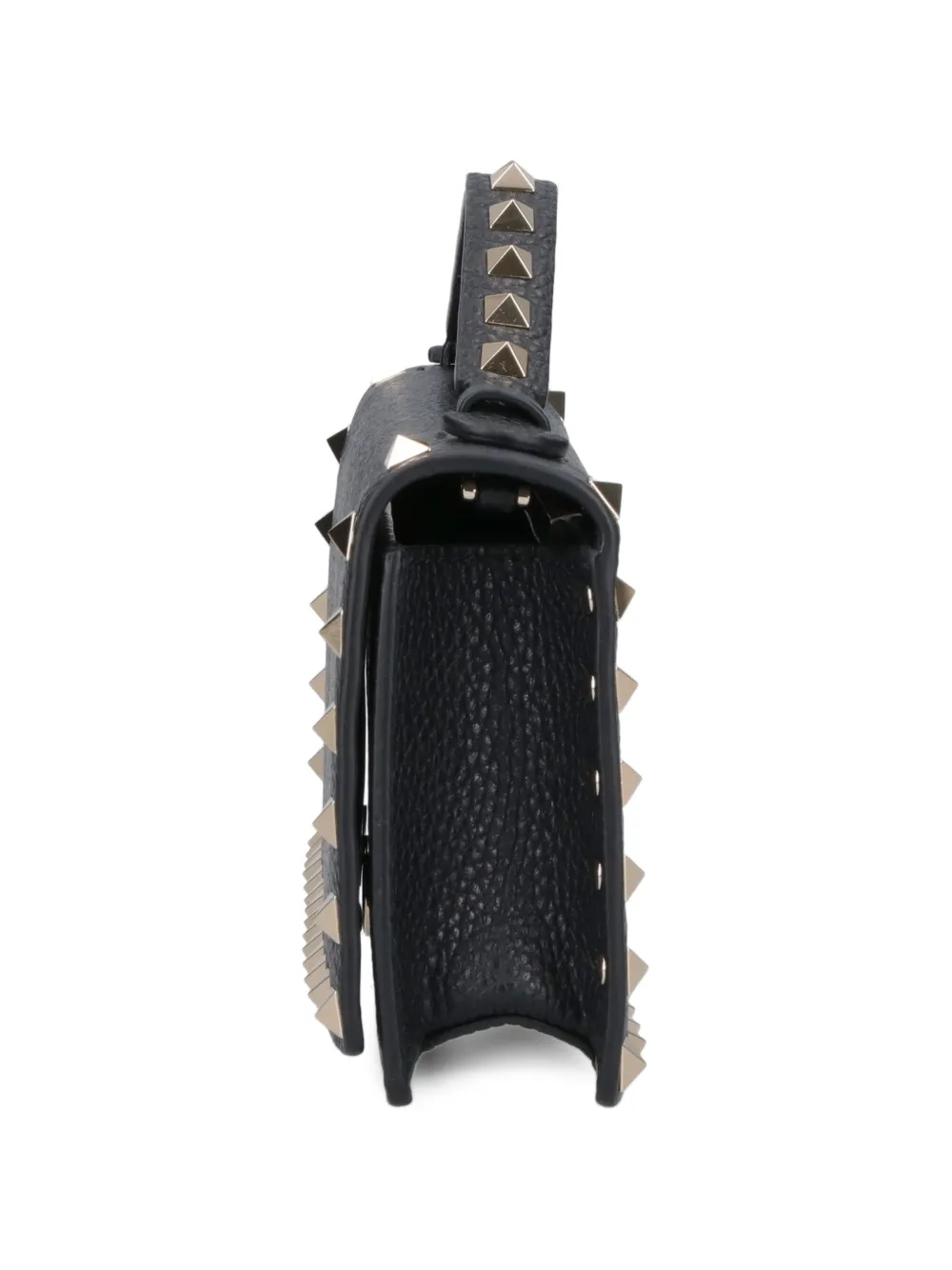 Valentino Garavani Rockstud portemonnee met textuur Zwart