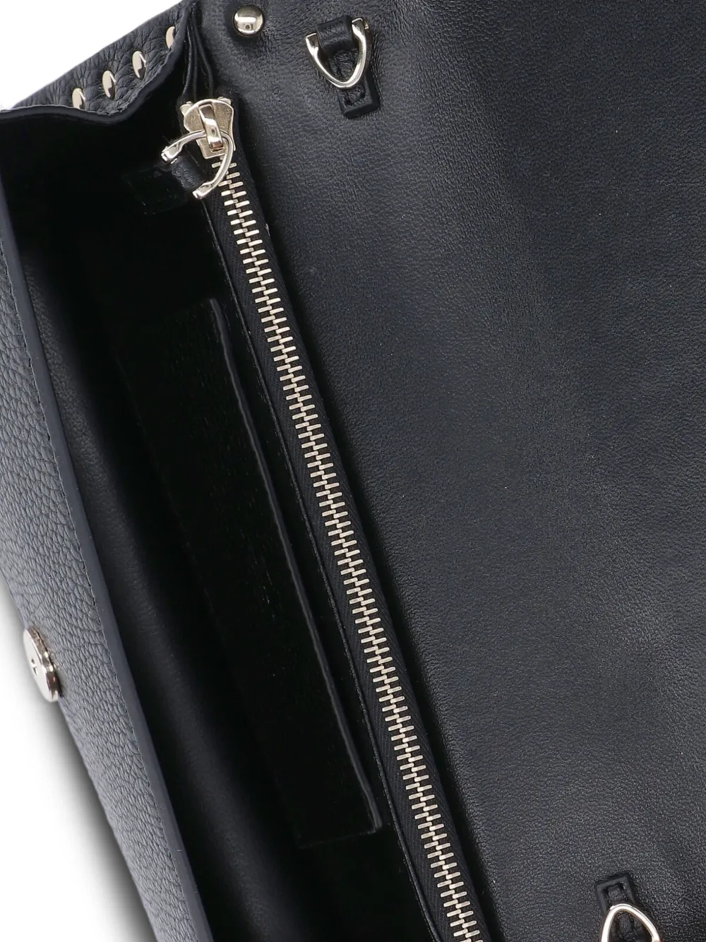 Valentino Garavani Rockstud portemonnee met textuur Zwart