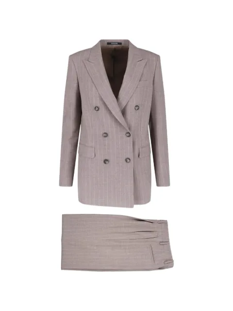 Tagliatore T-Jasmine pinstripe-pattern double-breasted suit
