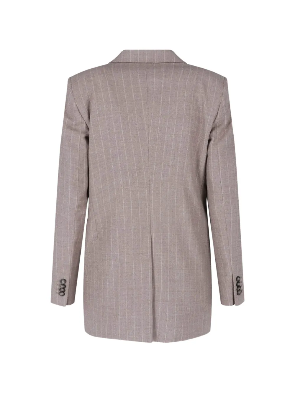 Tagliatore T-Jasmine pak met dubbele rij knopen en krijtstreep-patroon Bruin