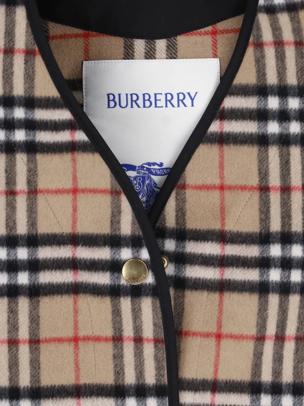 Burberry check quilted gilet Beige