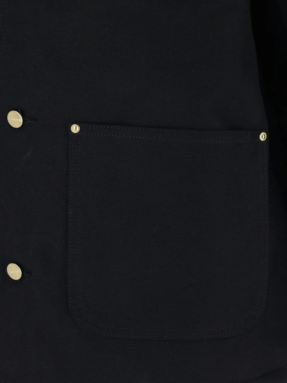 Carhartt WIP OG Chore jack met ribfluwelen kraag en logo-patch Zwart