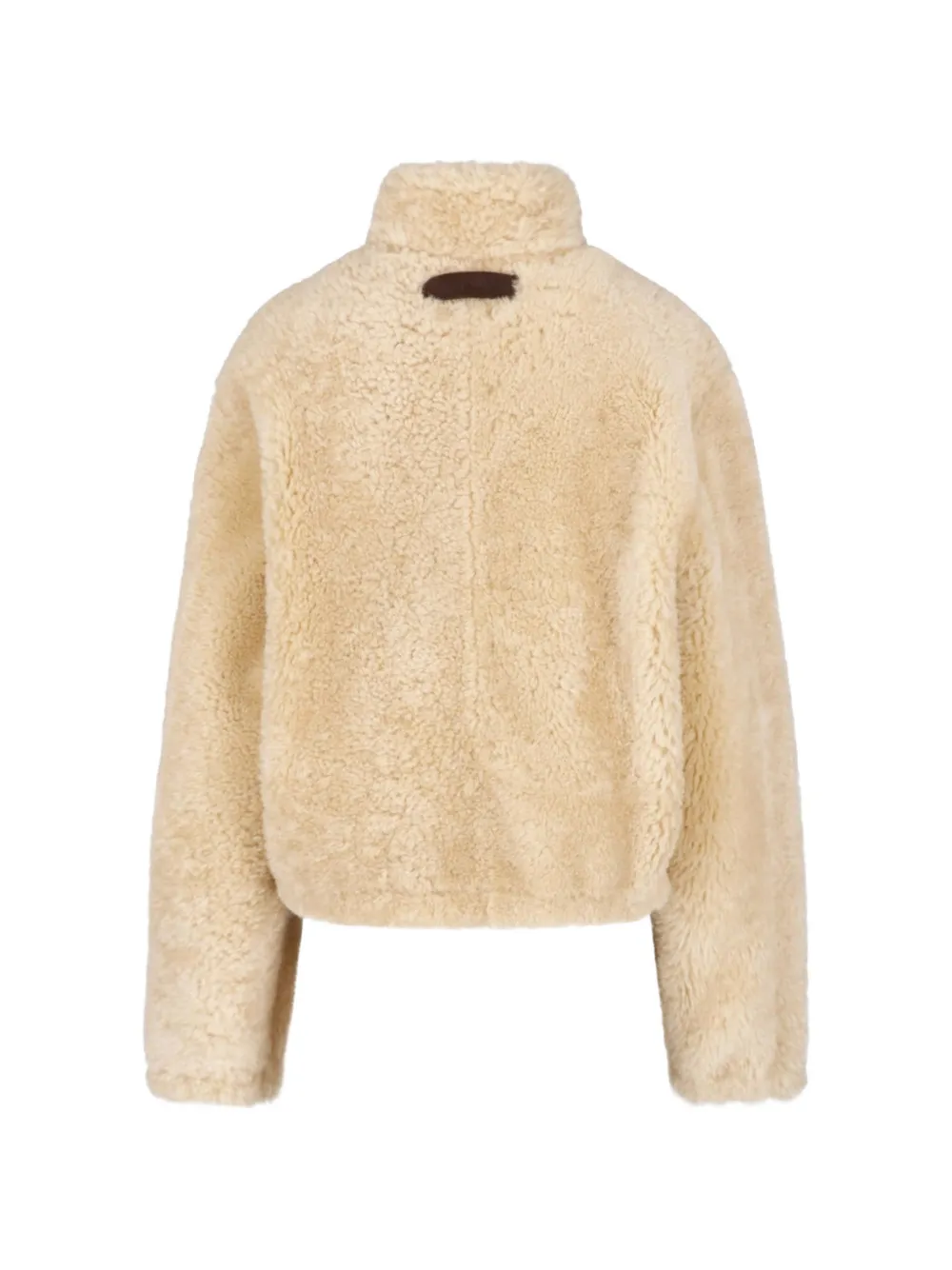 Miu Jack van imitatielamswol Beige
