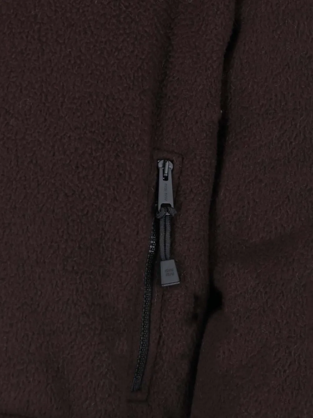 Miu Fleece donsjack Bruin