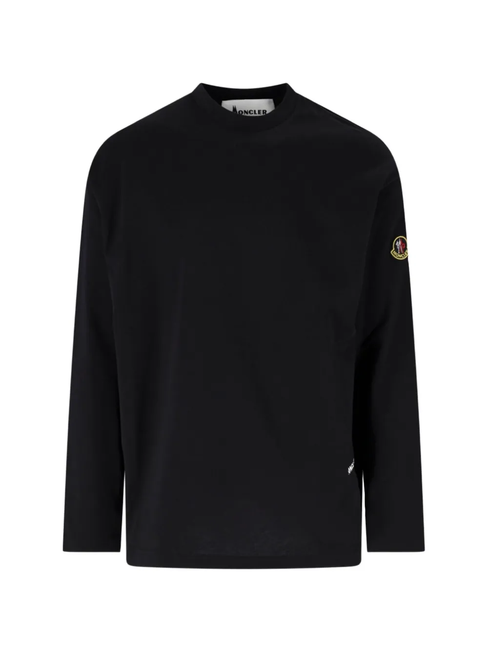 Moncler K2 print long-sleeve cotton T-Shirt Zwart
