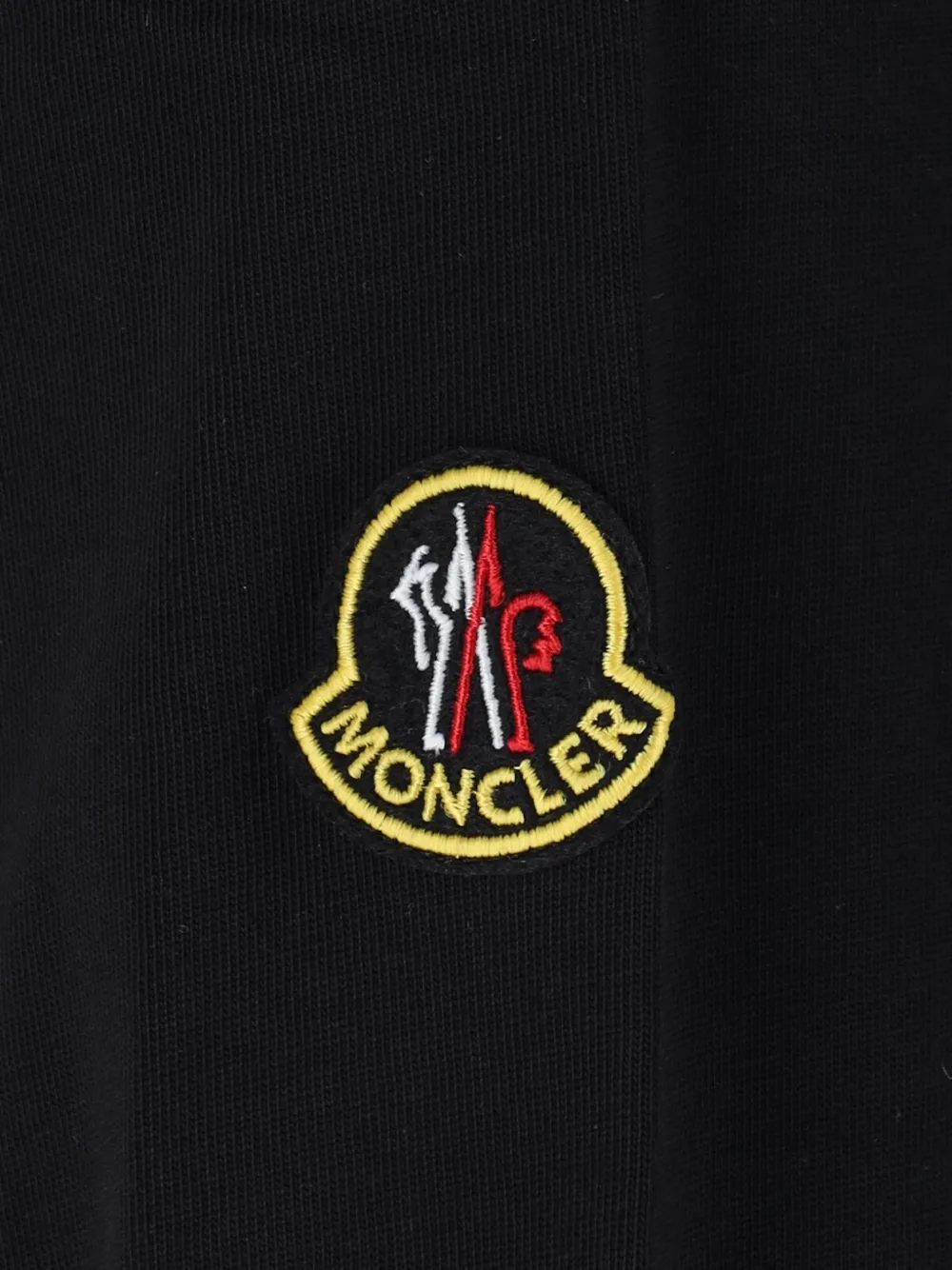 Moncler K2 print long-sleeve cotton T-Shirt Zwart
