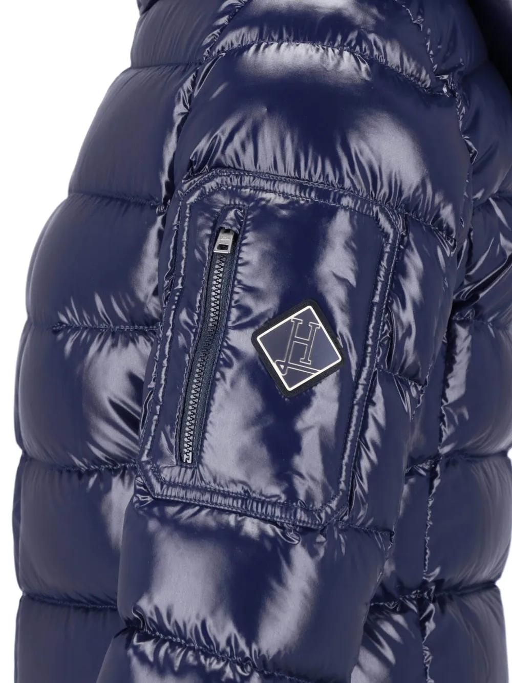 Herno Polar-Tech hooded puffer jacket Blauw