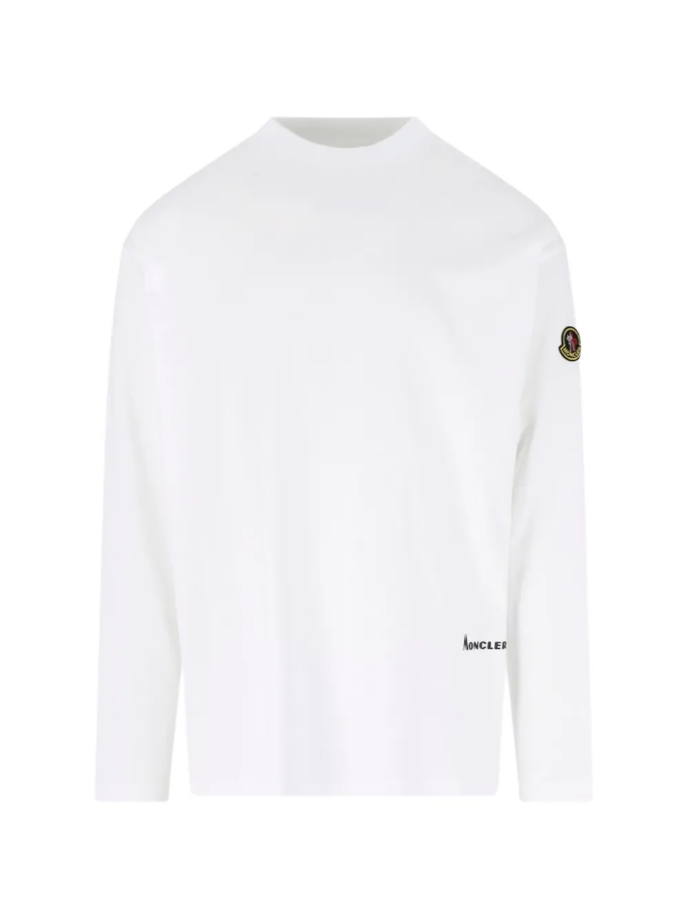 Moncler K2 print long-sleeve cotton T-shirt Wit