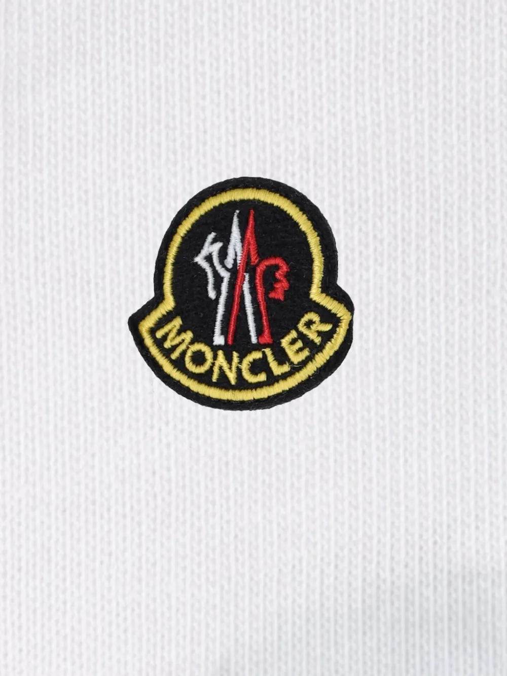 Moncler K2 print long-sleeve cotton T-shirt Wit
