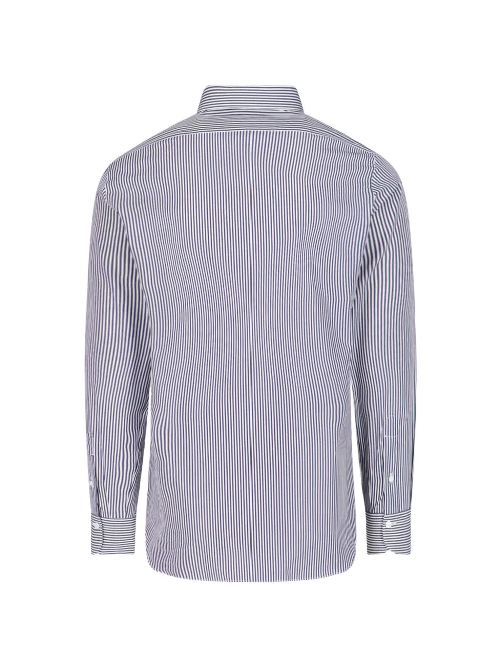 Finamore 1925 Napoli striped cotton shirt Blauw